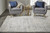 5' X 8' Gray and Ivory Abstract Area Rug
