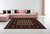 7' X 9' Red and Ivory Floral Medallion Power Loom Area Rug