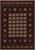 7' X 9' Red and Ivory Floral Medallion Power Loom Area Rug