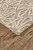 4' X 6' Tan And Ivory Wool Geometric Tufted Handmade Stain Resistant Area Rug