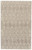 4' X 6' Tan And Ivory Wool Geometric Tufted Handmade Stain Resistant Area Rug