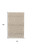 4' X 6' Tan And Ivory Wool Geometric Tufted Handmade Stain Resistant Area Rug