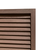 67" Brown Solid Wood Folding Three Panel Screen Room Divider