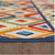 8' X 10' Ivory And Blue Southwestern Stain Resistant Indoor Outdoor Area Rug