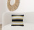 18" X 18" Black And Yellow Zippered Striped Indoor Outdoor Throw Pillow