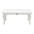 47" White Solid Wood Coffee Table