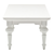 47" White Solid Wood Coffee Table