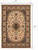 5' X 8' Beige and Black Floral Medallion Power Loom Area Rug