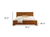 Oak Wood King Bed Frame