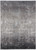 5' X 8' Gray Black And Silver Abstract Power Loom Distressed Area Rug With Fringe