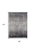 5' X 8' Gray Black And Silver Abstract Power Loom Distressed Area Rug With Fringe
