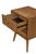 26" Solid Wood and Wood Two Drawer Nightstand