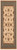 10' Blue And Ivory Oriental Runner Rug