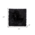 17" X 17" Black Sheepskin Solid Color Chair Pad