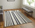 5' X 8' Ivory and Black Wool Abstract Hand Tufted Area Rug