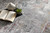 2' X 13' Gray And Ivory Abstract Runner Rug
