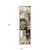 8' Beige Brown And Gray Floral Distressed Runner Rug