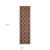 8' Red And Gold Oriental Runner Rug