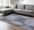 7' X 10' Gray and Ivory Abstract Non Skid Area Rug
