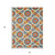 3' X 5' Orange And Ivory Moroccan Stain Resistant Indoor Outdoor Area Rug
