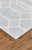 2' X 3' Blue And Ivory Wool Geometric Tufted Handmade Stain Resistant Area Rug