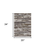 2' X 3' Brown and Ivory Abstract Power Loom Distressed Area Rug