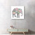 Homeroots Home Decor Floral Elephant Canvas Wall Art, Multi-Colored, 40x40 Inches