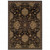 5' X 8' Brown Beige Blue And Red Oriental Power Loom Stain Resistant Area Rug
