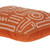 Parkland Collection Transitional Geometric Orange Pillow