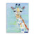 Homeroots Home Decor 40" x 30" Pastel Patchwork Giraffe Canvas Wall Art, Pastel Colors