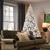 6' Pre Lit Full Flocked Spruce Christmas Tree