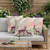 Set of Three Black And Pink Deer Indoor Outdoor Throw Pillow