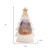 12" Blue Gold And White Plastic Church Tabletop Sculpture with LED