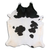 NATURAL HAIR ON COWHIDE BLACK AND WHITE