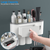 Multifunctional Wall Mount Toothbrush Holder Rack 