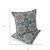 Set of Two Green And Orange Floral Indoor Outdoor Throw Pillow