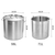 Stainless Steel Stockpot with Perforated Stock pot Basket Pasta Strainer