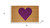 30" X 48" Brown And Purple Heart Outdoor Coir Door Mat