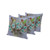 Set of Three Green Brown And Gray Bird Indoor Outdoor Throw Pillow
