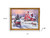Eirlys Holiday Town Wall Art Brown Framed Wall Art