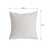 Cream Corduroy Polyester Throw Pillow Cover