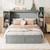 Gray Wood Queen Murphy Bed With USB