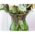 Glass Tall Floor Vase and pcs Dark Artificial Fake Flower