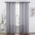 Set of Two 84" Gray Shimmery Window Curtain Panels