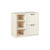 30" Antiqued White Distressed Wood Two Drawers Filing Cabinet
