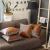 Boho-Chic Vegan Faux Leather Throw Pillow