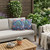 Set of Two Sky Blue And Pink Sunflower Indoor Outdoor Throw Pillow