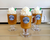 Cafe themed scented soy wax candle