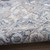 3' X 5' Blue Floral Power Loom Worn Faded Area Rug