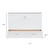 White Wood Full Murphy Bed With Drawers
